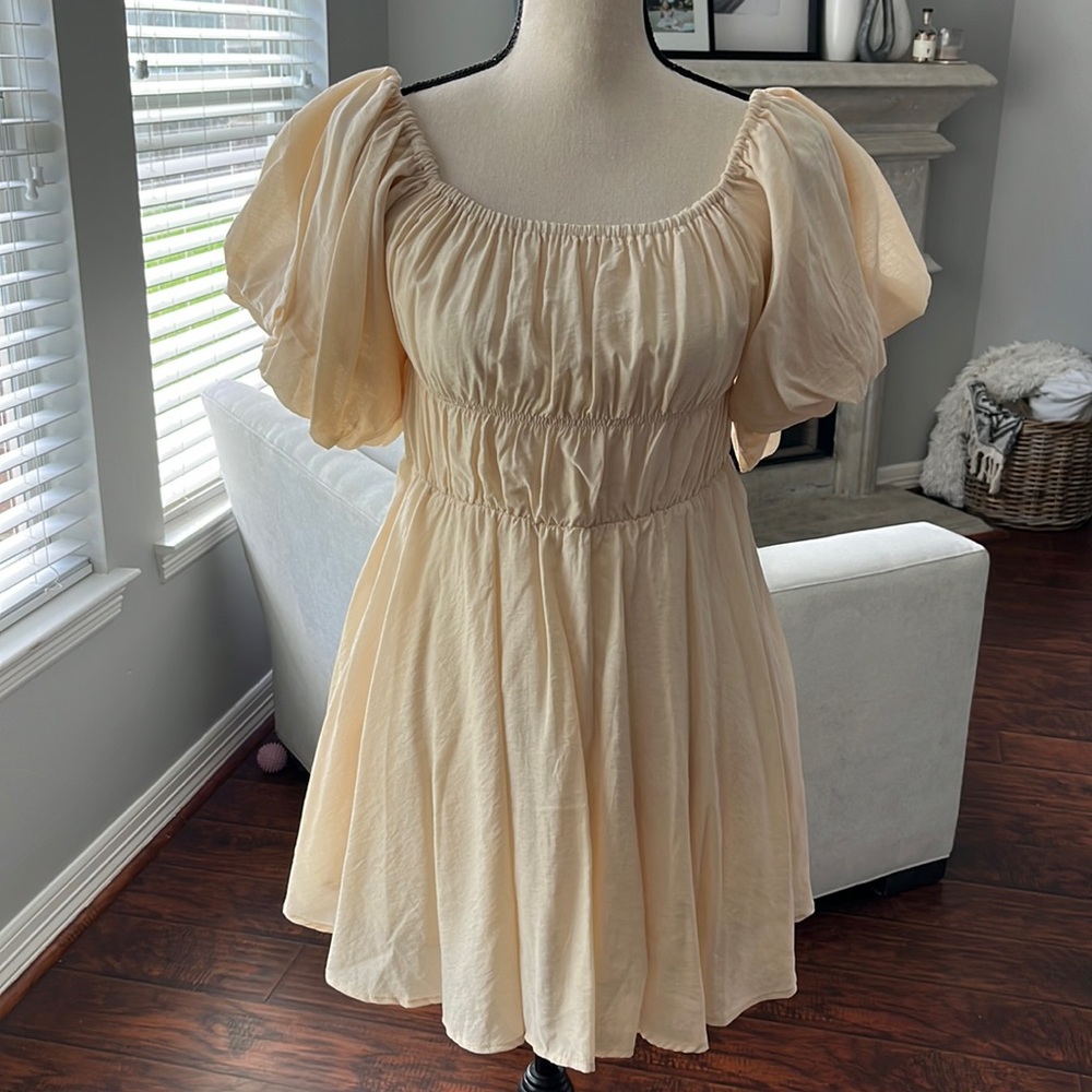 Ivory mini dress
